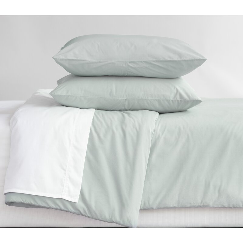 Leighton Reversible Duvet Cover Set, King, Glacier Gray - GetSetHome Store
