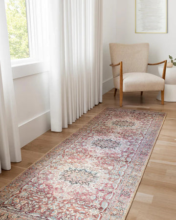 Rug - Loloi II Wynter Tomato Oriental 2' x 5'  Area Rug - GetSetHome Store