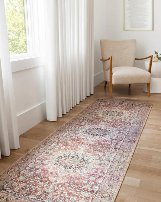 Rug - Loloi II Wynter Tomato Oriental 2' x 5'  Area Rug - GetSetHome Store