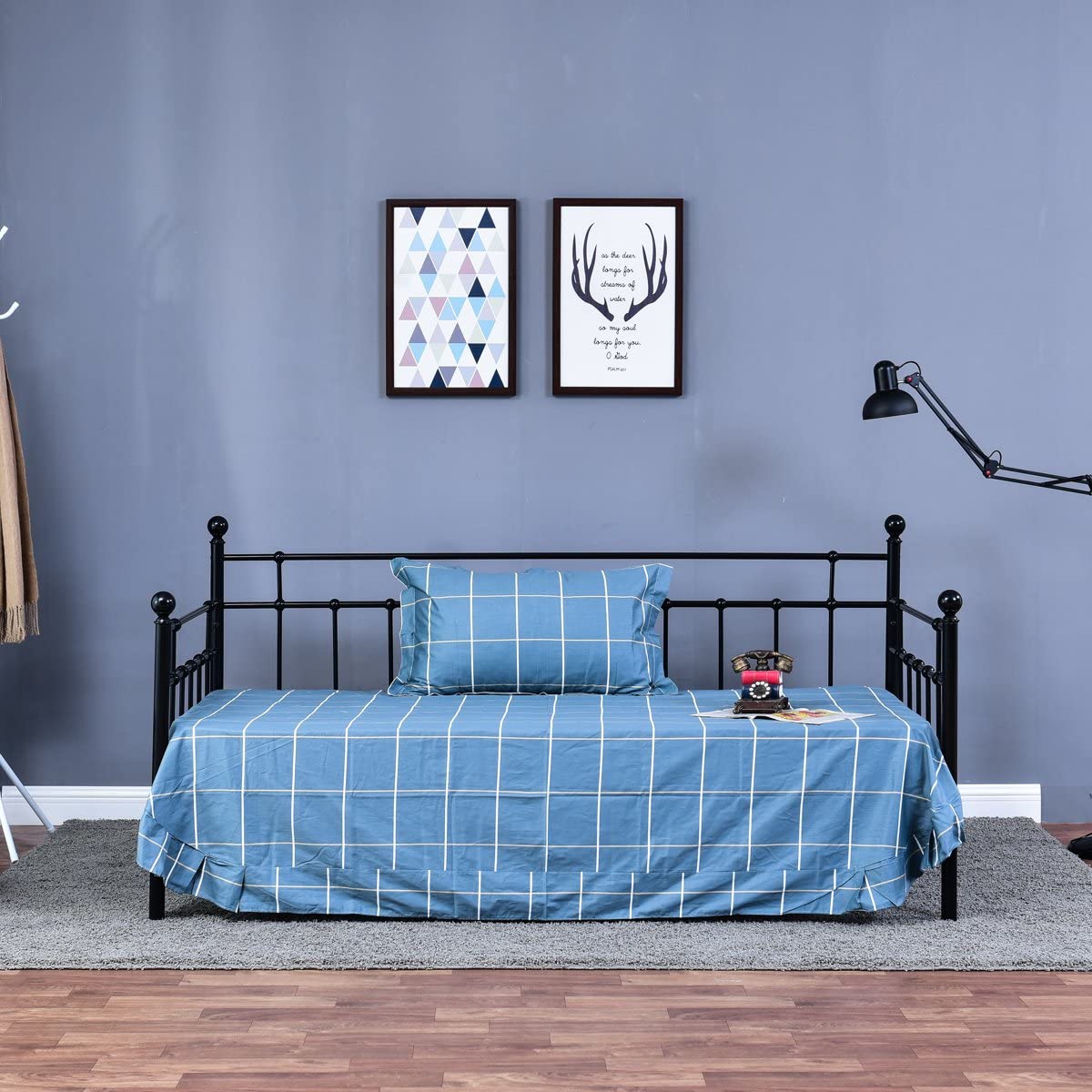 Metal Daybed Frame (Twin, Black) - GetSetHome Store