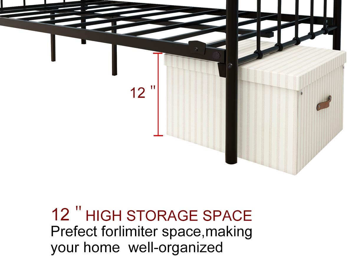 Metal Daybed Frame (Twin, Black) - GetSetHome Store