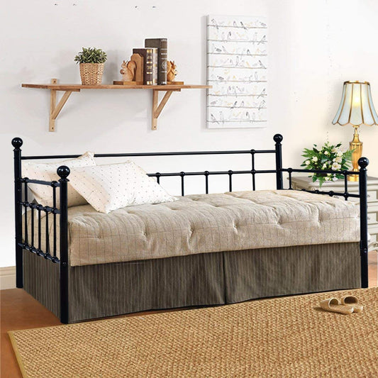 Metal Daybed Frame (Twin, Black) - GetSetHome Store