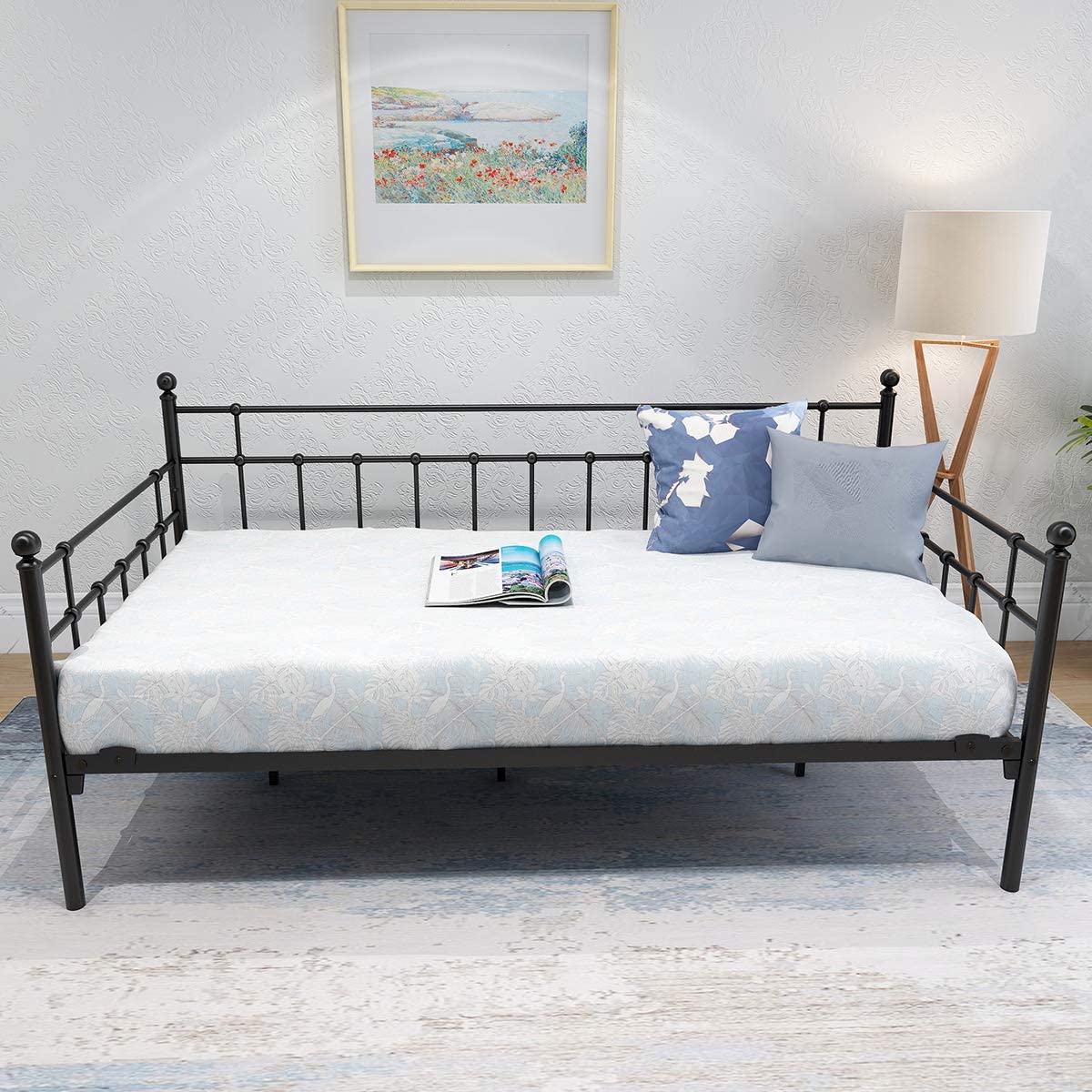 Metal Daybed Frame (Twin, Black) - GetSetHome Store