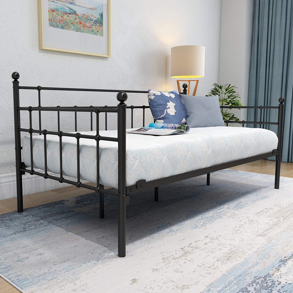 Metal Daybed Frame (Twin, Black) - GetSetHome Store