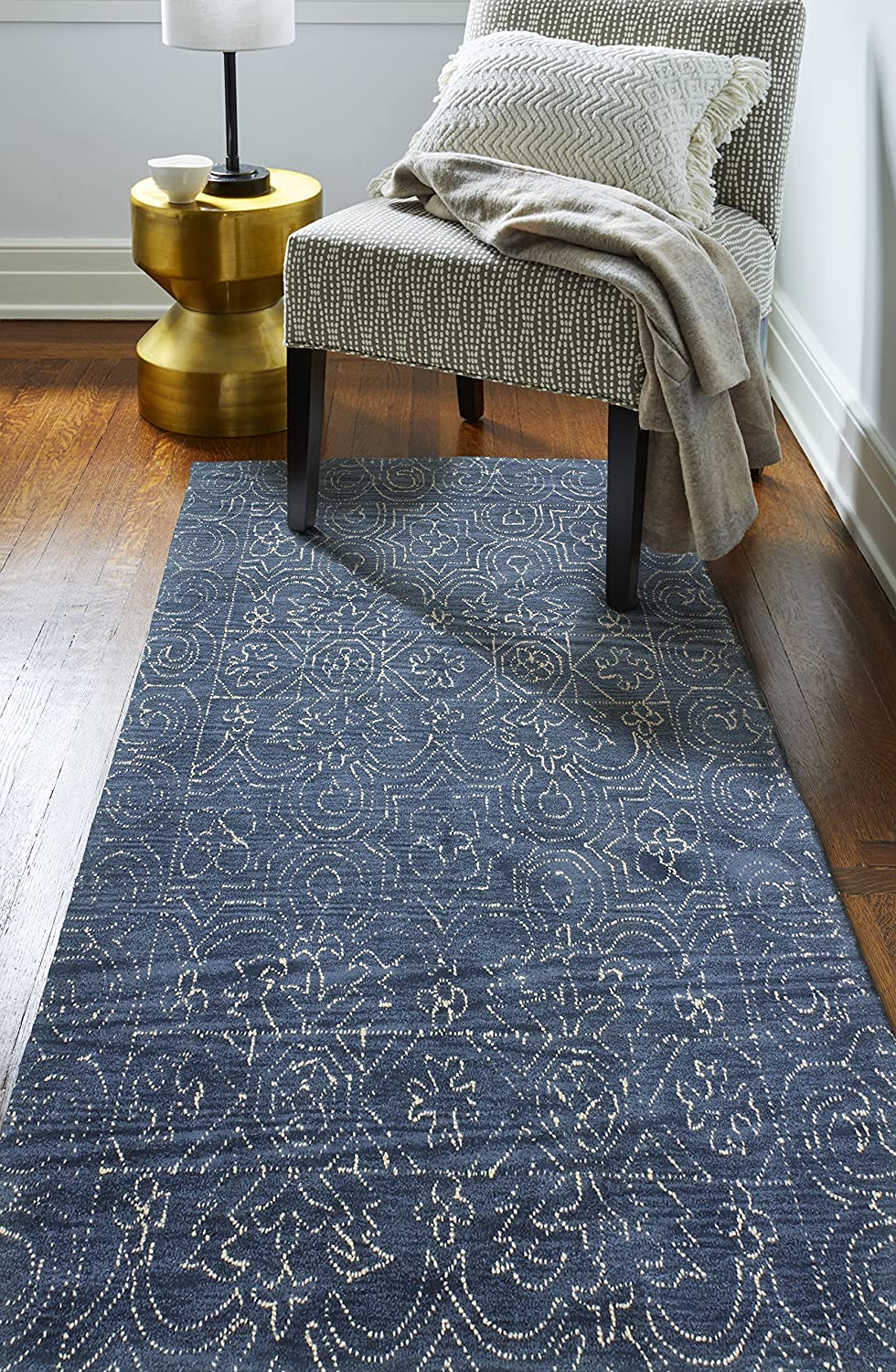 Bashian Rug R120-CL133-AZURE 5' x 7'6" - GetSetHome Store