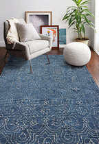Bashian Rug R120-CL133-AZURE 5' x 7'6" - GetSetHome Store