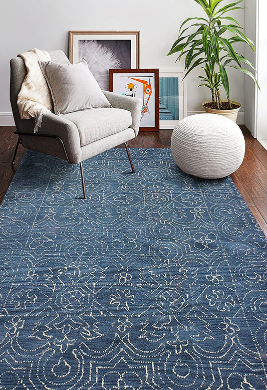 Bashian Rug R120-CL133-AZURE 5' x 7'6" - GetSetHome Store