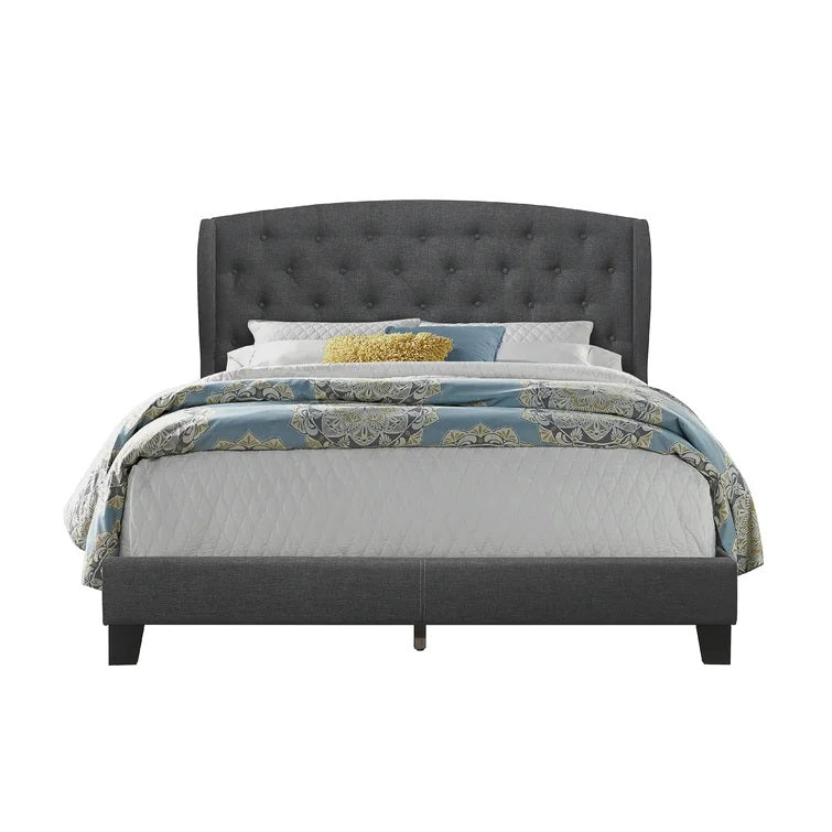 Lilianna Upholstered King Grey Bed - GetSetHome Store