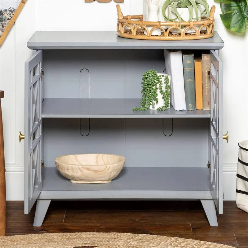 32" Storage Cabinet in Grey, Walker Edison - GetSetHome Store