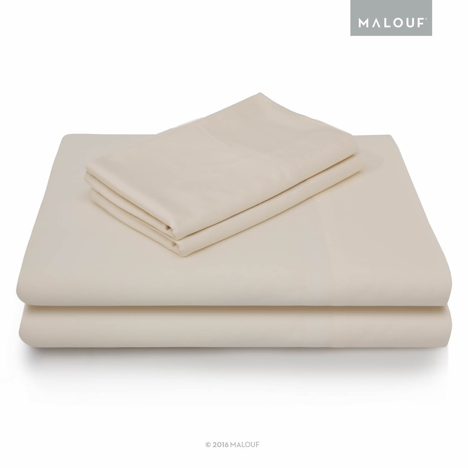 MALOUF Woven 100% Rayon from Bamboo Sheet Set-4-pc KING Set , Ivory - GetSetHome Store