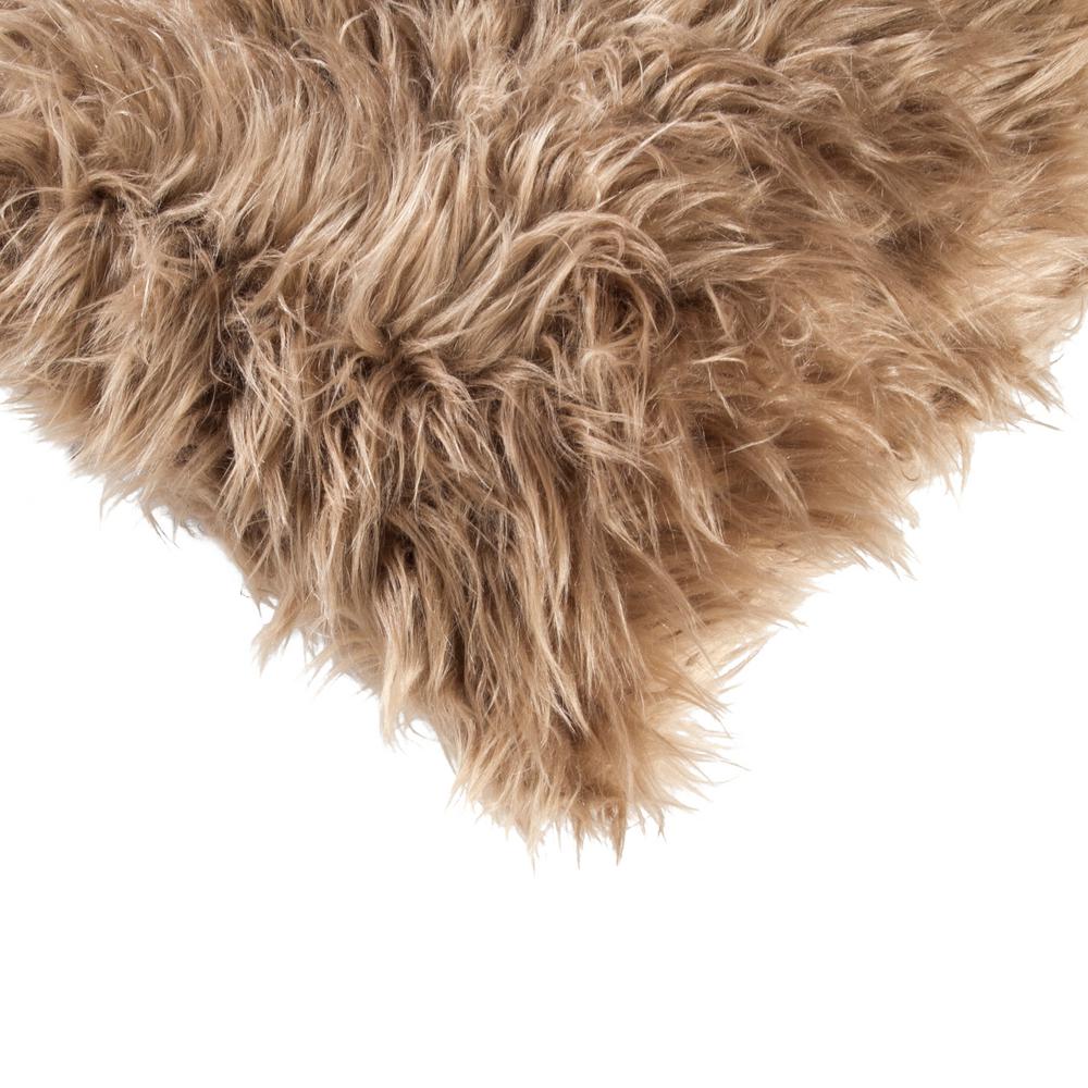 Pillow ~ Belton Faux Fur Pillow, Tan, 12 inch by 20 inch - GetSetHome Store