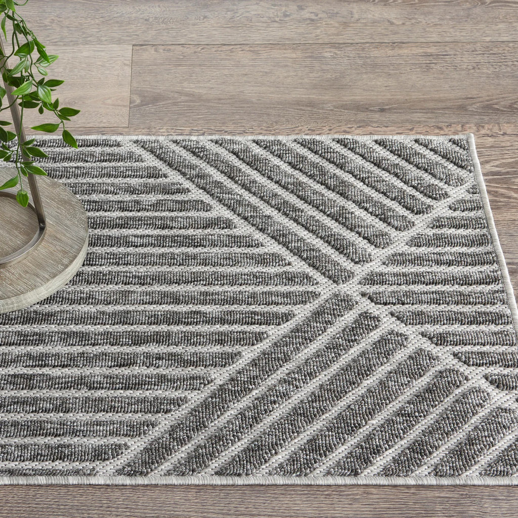 Nourison  Cozumel CZM05 Dark Grey ~ 5'3" X 7'3" - GetSetHome Store