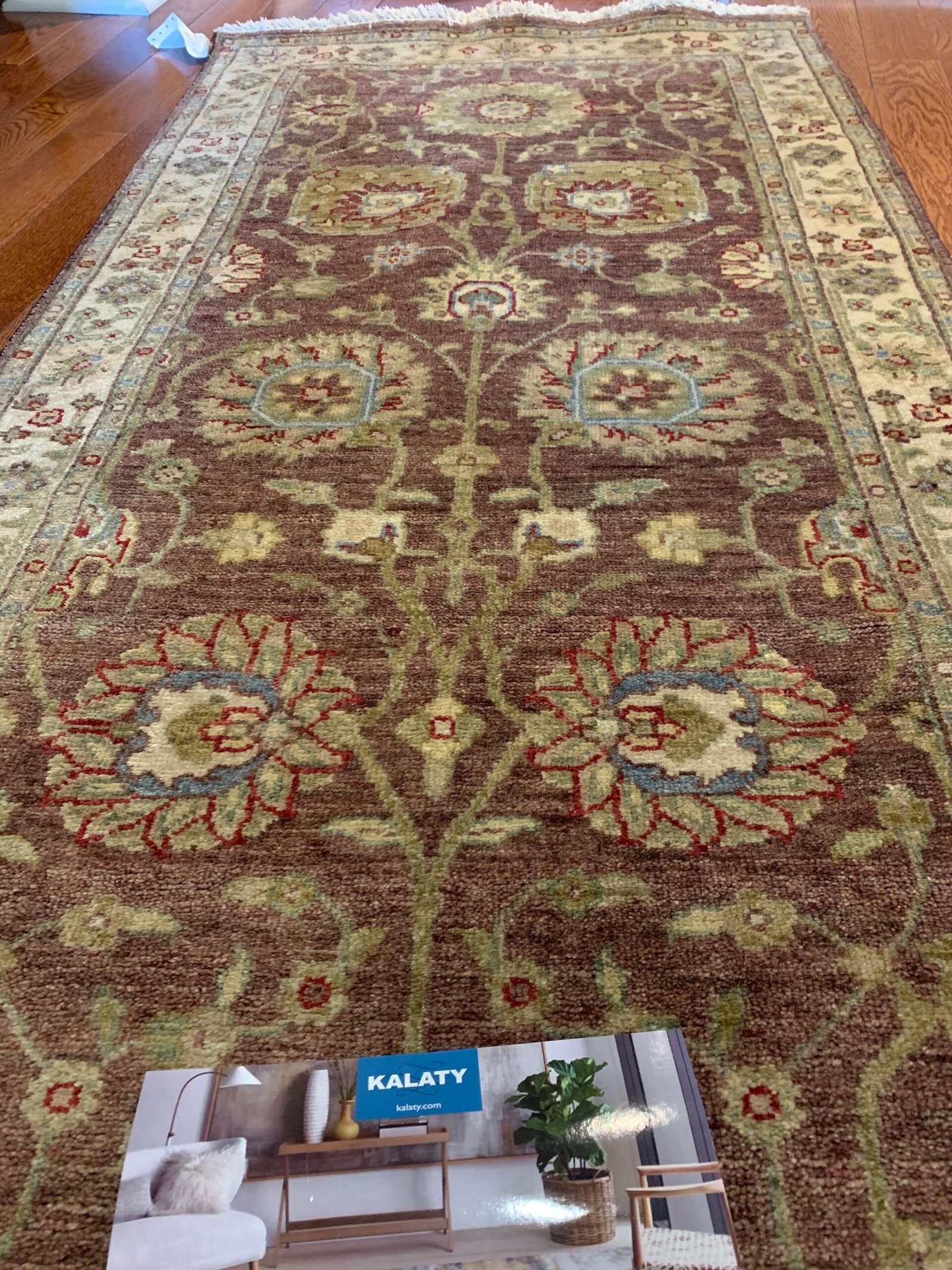 Runner - Bashir Hand-Knotted Rug by KALATY, 2 feet by 11 feet 7 inch