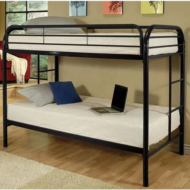 Black Metal Bunk-Bed