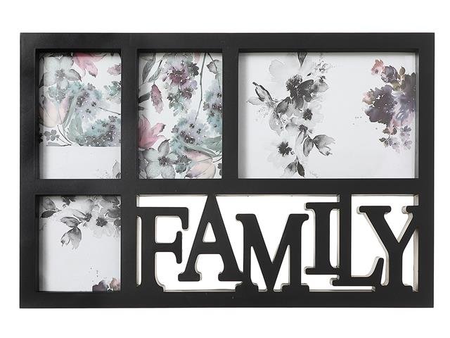 BLACK COLLAGE FRAME - FAMILY (ASSTD 4 OPENING)