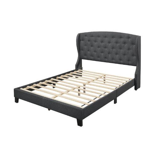 Lilianna Upholstered King Grey Bed - Image 4