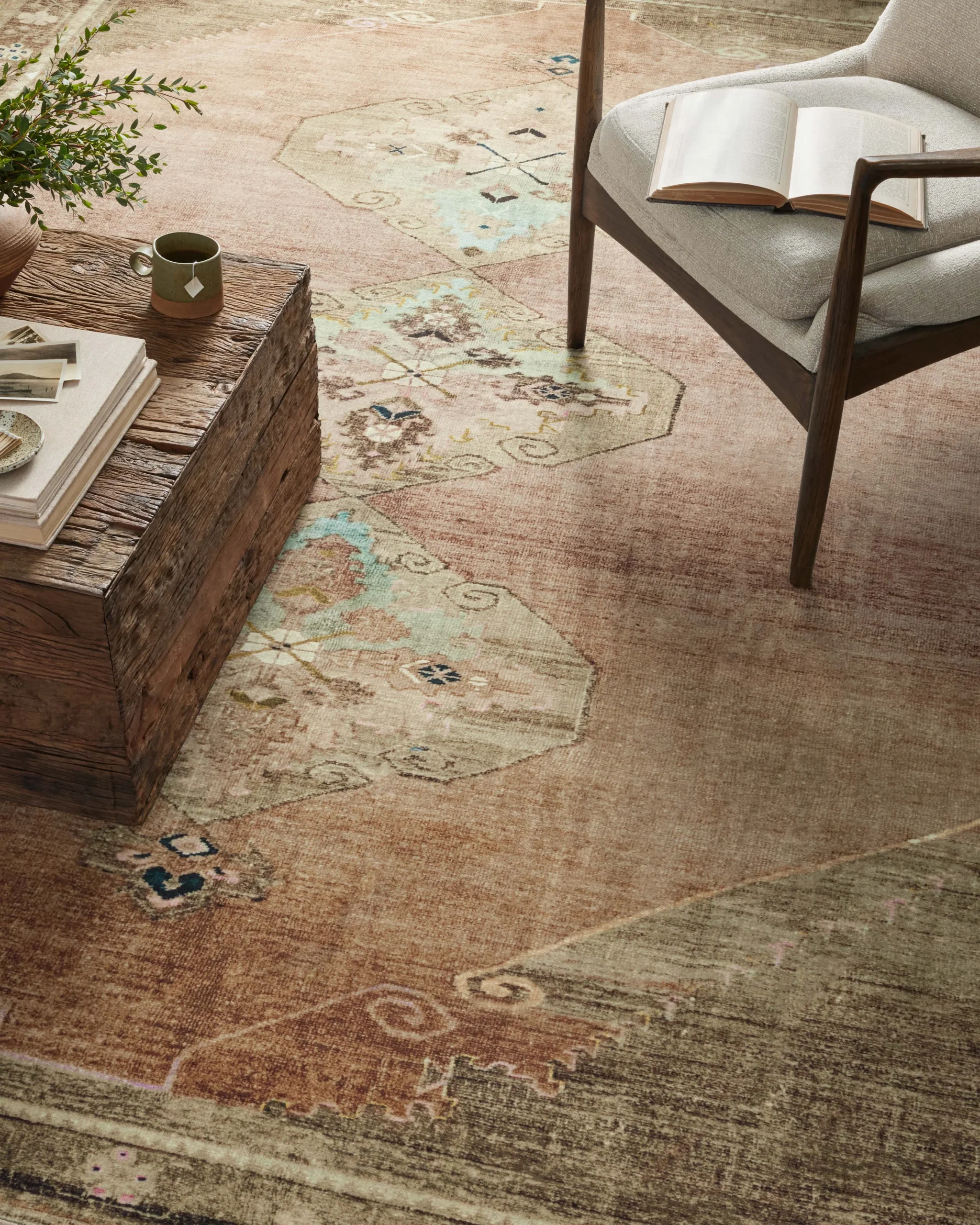 Magnolia Home by Joanna Gaines x LOLOI | Sinclair Collection Clay/Tabacco Rug - Image 2