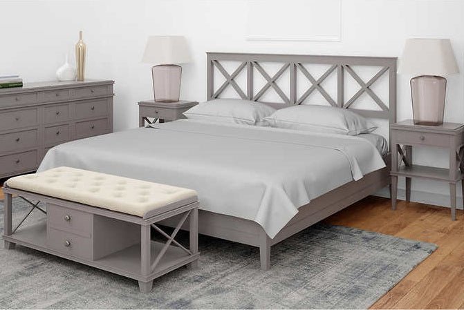 Cotton House - 100% Cotton Sheet Set Queen Light Grey