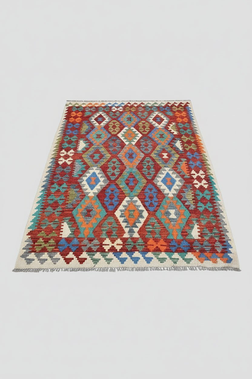 Afghan Kilim Handmade Wool Rug