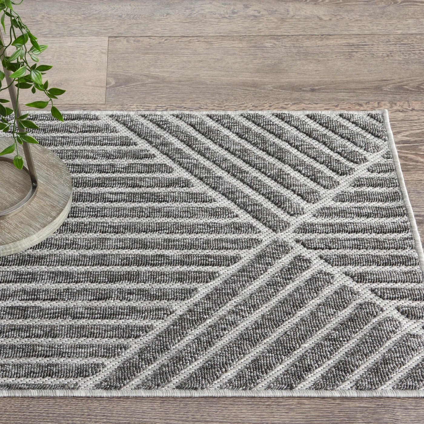 NOURISON COZUMEL CZM05 DARK GREY AREA RUG