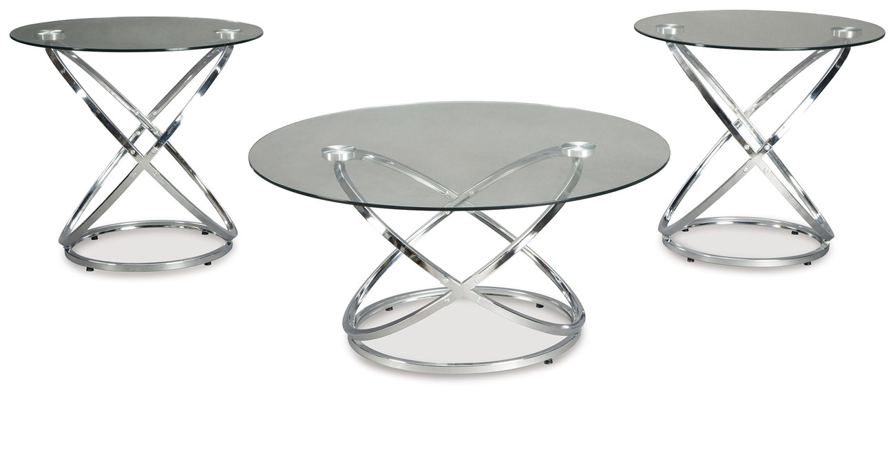 Ashley Hollynyx 3PC Modern Coffee Table Set T270-13 - Image 3